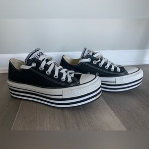 Converse Chuck Taylor Womens striped platforms